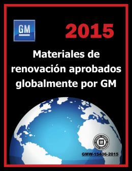 Materiales de renovación aprobados globalmente por GM