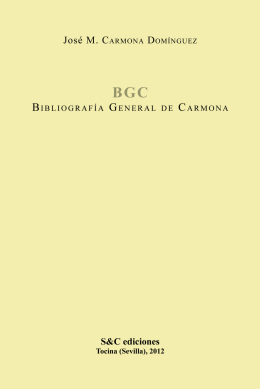 Bibliografía General de Carmona
