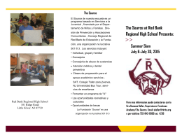 The Source at Red Bank Regional High School Presenta: Summer