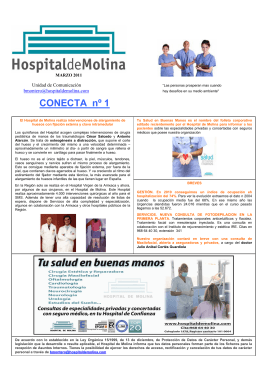 CONECTA nº 1 - Hospital de Molina