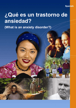 ¿Qué es un trastorno de ansiedad?