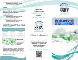 Brochure Medicamentos R2 - Plan Médico Salud Bella Vista