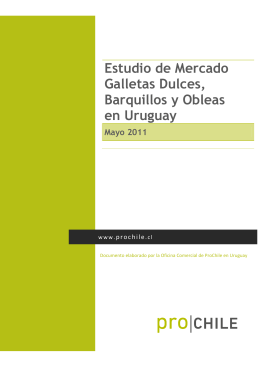 2011 Estudio de Mercado Galletas – Uruguay