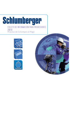 Schlumberger Supplies Information Kit (Spanish)