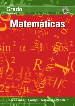 Matemáticas - Universidad Complutense de Madrid
