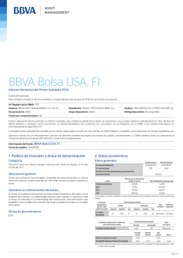 BBVA Bolsa USA, FI - BBVA Asset Management