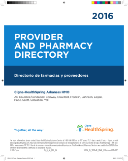 2016 PROVIDER AND PHARMACY DIRECTORY