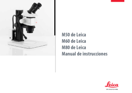 M50 de Leica M60 de Leica M80 de Leica Manual de instrucciones