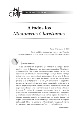 Nº 213 - Misioneros Claretianos