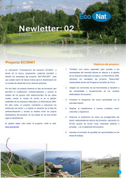 Newsletter II Econat ES