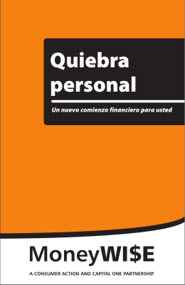 Quiebra personal - Consumer Action