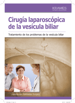Cirugía laparoscópica de la vesícula biliar