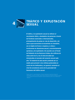 4. Tráfico y explotación sexual