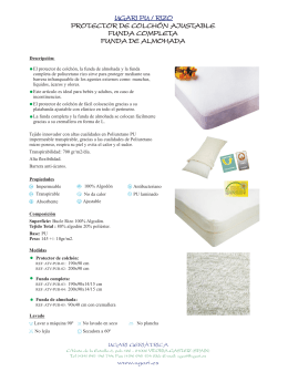 folleto protector ajustable poliuretano-rizo