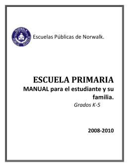 ESCUELA PRIMARIA - Norwalk Public Schools