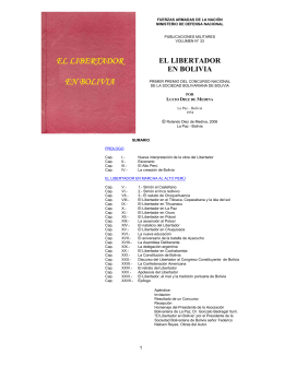 El Libertador en Bolivia, estudio histórico, Lucio Diez de