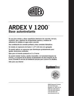 ARDEX V 1200™