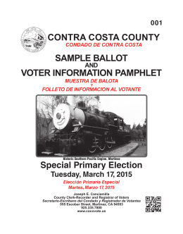 contra costa county sample ballot voter information pamphlet