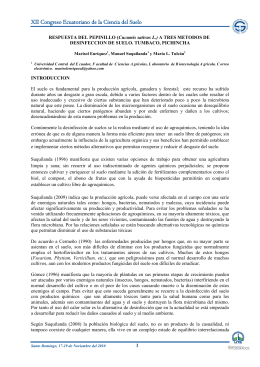 XII Congreso Ecuatoriano de la Ciencia del Suelo