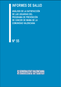 INFORMES DE SALUD Nº 55 - Generalitat Valenciana