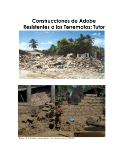 Construcciones de Adobe Resistentes a los Terremotos: Tutor