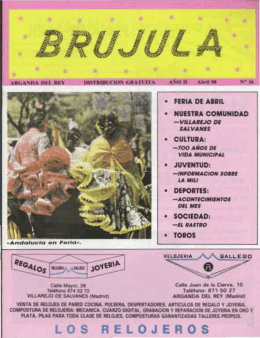 Revista "Brújula" (1988-1992) - Archivo de la Ciudad de Arganda