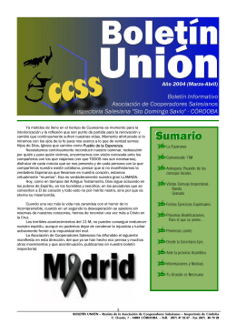 Boletín Inspectoría CCSS de Córdoba