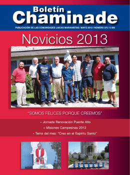 Novicios 2013