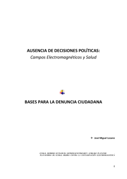 AUSENCIA DE DECISIONES POLÍTICAS: Campos