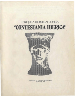 «CONTESTANIA IBERIC~>