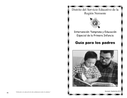 Guía para los padres - NW Regional ESD Early Intervention Early