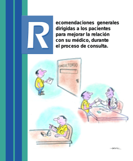 Recomendaciones - Hospital General de México