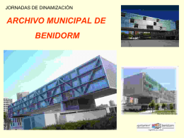 Presentación del archivo municipal de Benidorm
