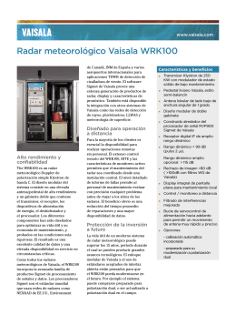 Radar meteorológico Vaisala WRK100