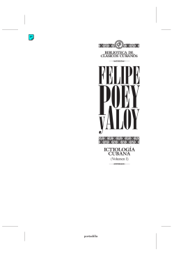 Ictiología Cubana. Volumen I