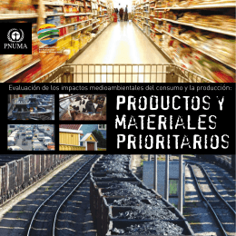 Productos y materiales prioritarios