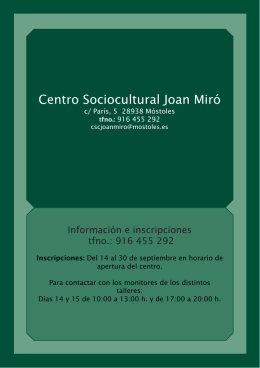 Centro Sociocultural Joan Miró