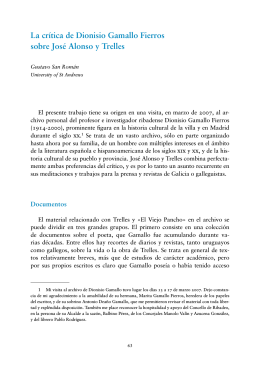La crítica de Dionisio Gamallo Fierros sobre José Alonso y Trelles