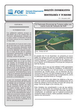 Boletín Informativo de Hostelería y Turismo 3/2004 de Diciembre de