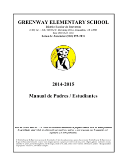 GREENWAY ELEMENTARY SCHOOL 2014