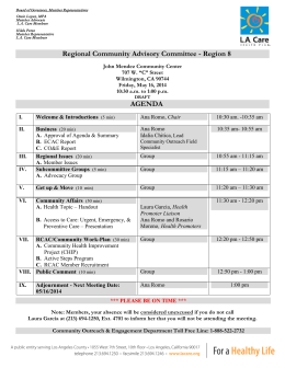 Regional Community Advisory Committee