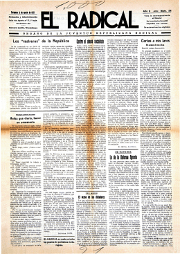 55. El Radical, 54 (21 de agosto de 1933)
