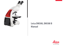 Manual del usuario en español para microscopio Leica DM500
