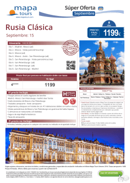 25-08-14 Oferta Rusia clásica - Sept - desde 1199
