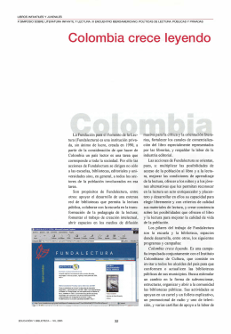 Colombia crece leyendo