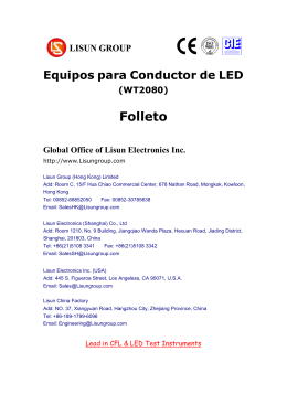 Equipos para Conductor de LED