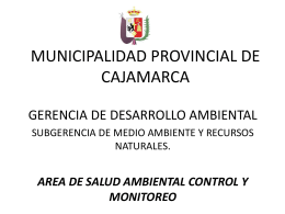 X - SIAL CAJAMARCA - Municipalidad Provincial de Cajamarca