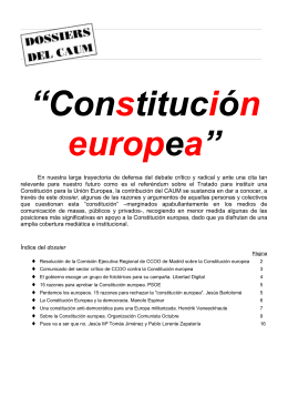 Constitución europea