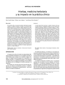 Hierbas, medicina herbolaria y su impacto en la