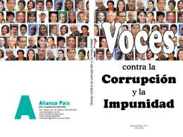 Voces contra la corrupción y la impunidad